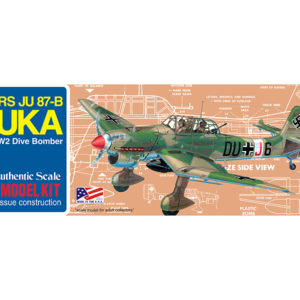 Guillow´s, GU508, Junkers JU87-B Stuka, Balsabyggsats i Trä.,
