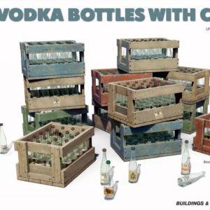 Vodka Bottles with Crates  Skala 1:35