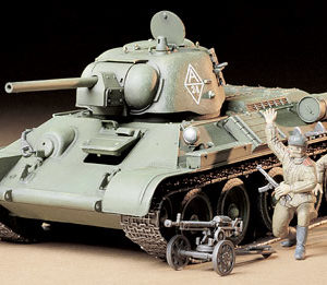 Tamiya, 35149, Russian T34/76 Tank "ChTZ" Version,1943 Production, Skala 1:35