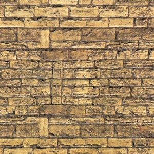 Vollmer, 46036, Mur, Beige/Brun, Pappark med struktur, 250 x 125mm, 1 st, Skala H0