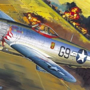 Academy, 12491, P-47D Bubble Top, skala 1:72