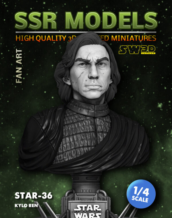 SSR.Models, Star-36, Fan Art 3D-print, Kylo Ren, skala 1:4