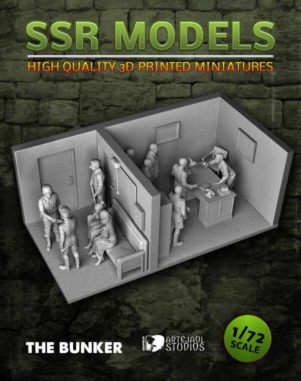 SSR Models, The Bunker, 3D-print, skala 1:72