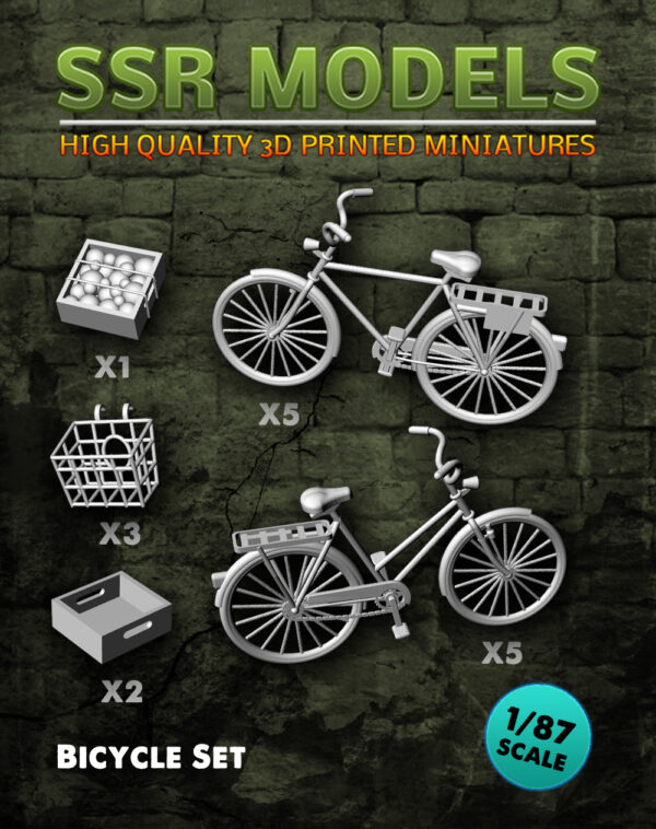 SSR Models, Bicycleset, 3D-print, skala 1:87