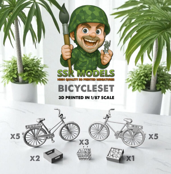 SSR Models, Bicycleset, 3D-print, skala 1:87