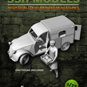 SSR Models, Citroën 2CV Van, 3D-print, skala 1:72