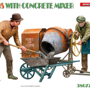 MiniArt, 38077, Workers with Concrete Mixer, skala 1:35