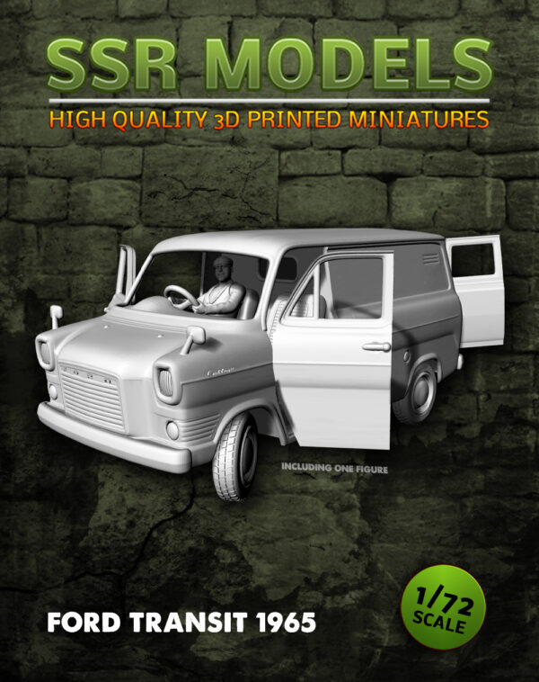 SSR Models, Ford Transit 1965, 3D-print, skala 1:72