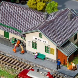 FALLER, 110150, Tågstation "Mühlen", Plastbyggsats, Skala H0.