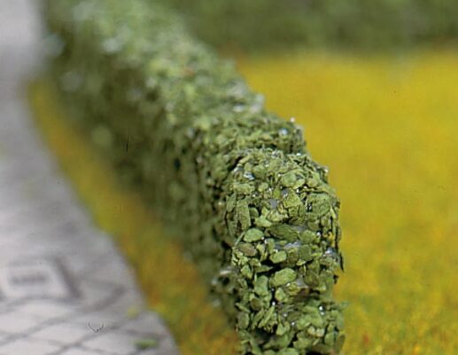 NO, 21514, Häck, "Mörkgrön", 1st á 50cm x1.5 x 0.8 cm och 1st á 50cm x 1 x 0.6 cm), Passar skalor: H0, TT och N.