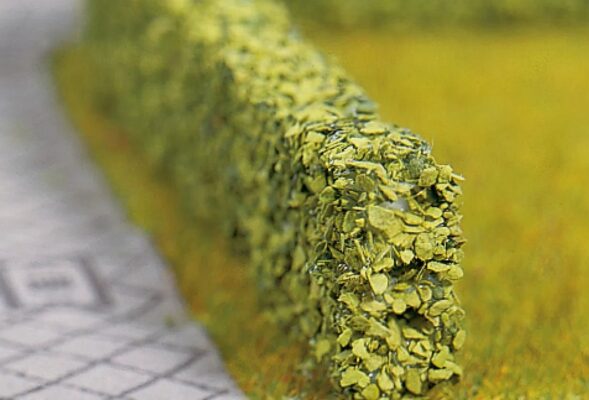 NOCH, 21522, Häckar, "Grön", 1st á 50cm x 0,6cm x 1,0cm och 1st ´a 50cm x 1,5cm x 0,8cm, Passar Skala H0, TT och N.