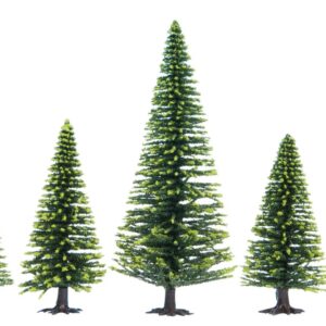 NOCH, 26827, Naturtrogna Granar, "Extra Höga", 10 stycken, Höjd: 16cm - 19cm, Skala H0 och TT.
