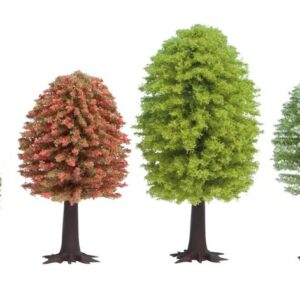 NOCH, 26906, Blandade Vårträd, 10 stycken, Höjd: 5cm - 9cm, Skala H0 och TT.