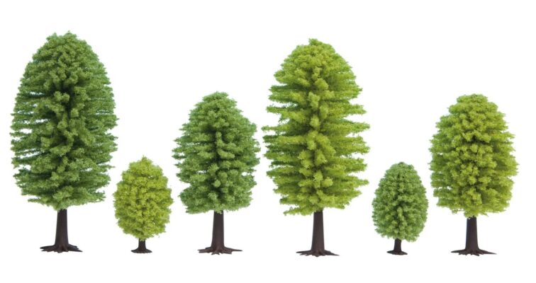 NOCH, 32901, Lövträd, 10 stycken, Höjd: 3,5cm - 5cm, Skal N och Z.