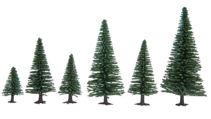 NOCH, 32920, Granar, 10 stycken, Höjd mellan 3,5cm - 9cm, Skala N och Z.