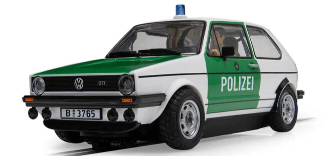 Scalextric, C4572, Volkswagen GolfMkI GTI Polizei, skala 1:32