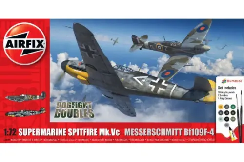 Airfix, A50194, Starter Set Dogfight Doubles Spitfire Mk.Vc Messerschmitt Bf109F-4, skala 1:72