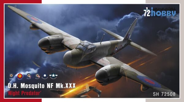 Special Hobby, SH 72508, D.H. Mosquito NF Mk.XXX, skala 1:72