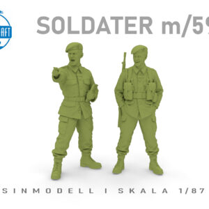 Model-Craft, MC-008, Soldater m/59 A, 3D-print, skala H0