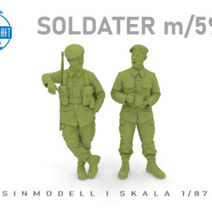 Model-Craft, MC-009, Soldater m/59 B, 3D-print, skala H0